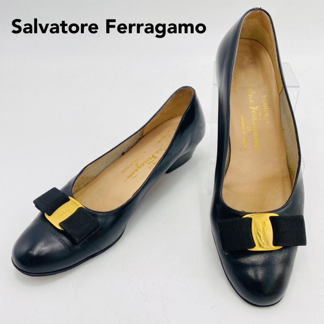 Salvatore Ferragamo 黒 ラウンド　パンプス 楽天市場】フェラガモ ポインテッドトゥ パンプス RUNA