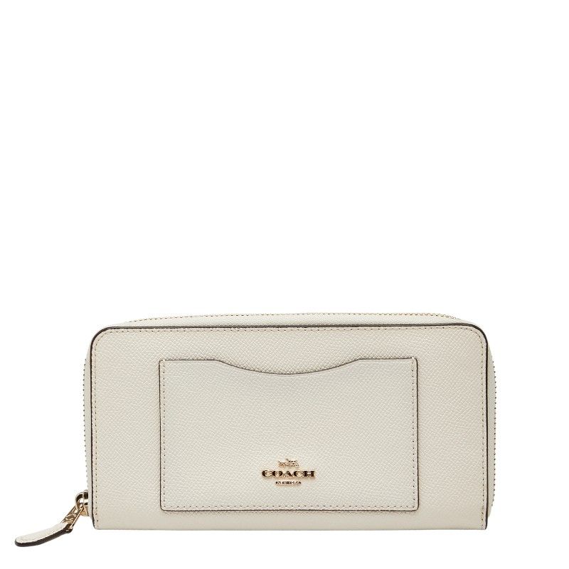 COACH長財布ホワイト コーチ 長財布 ラウンドファスナー ホワイト