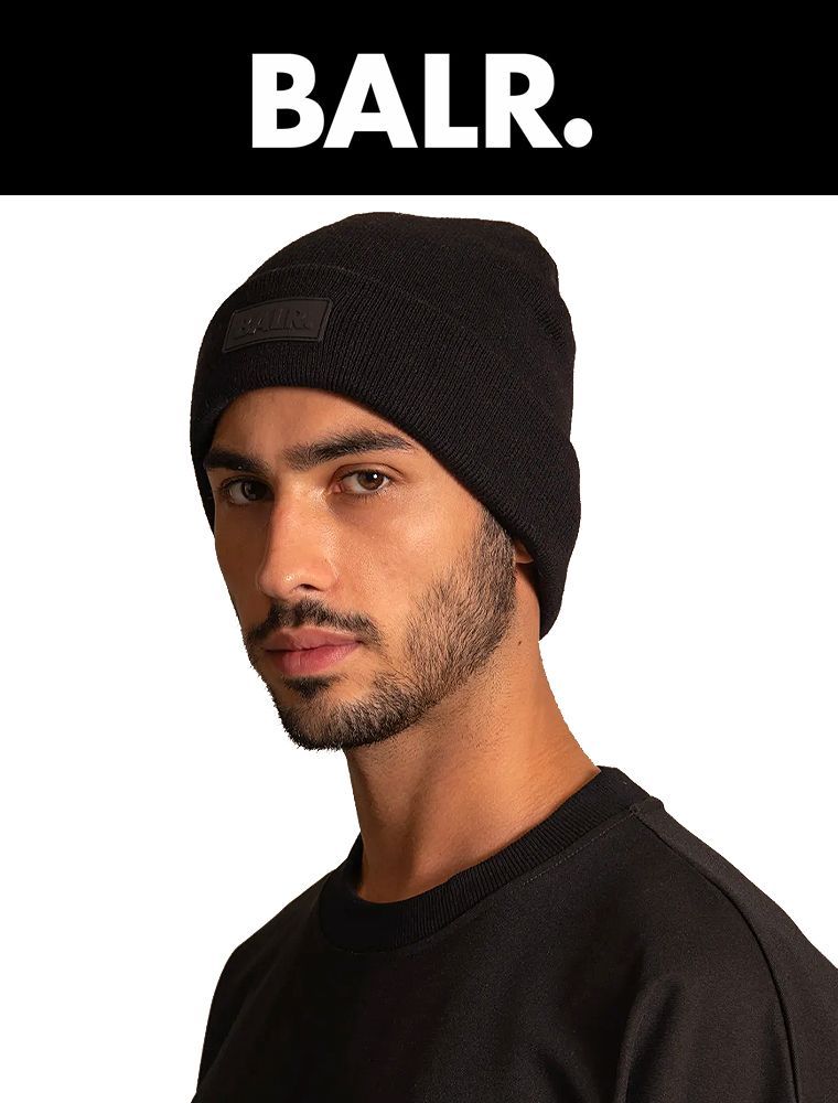 BALR. ボーラー Ash Rib Beanieウール混ニットキャップ 男女兼用