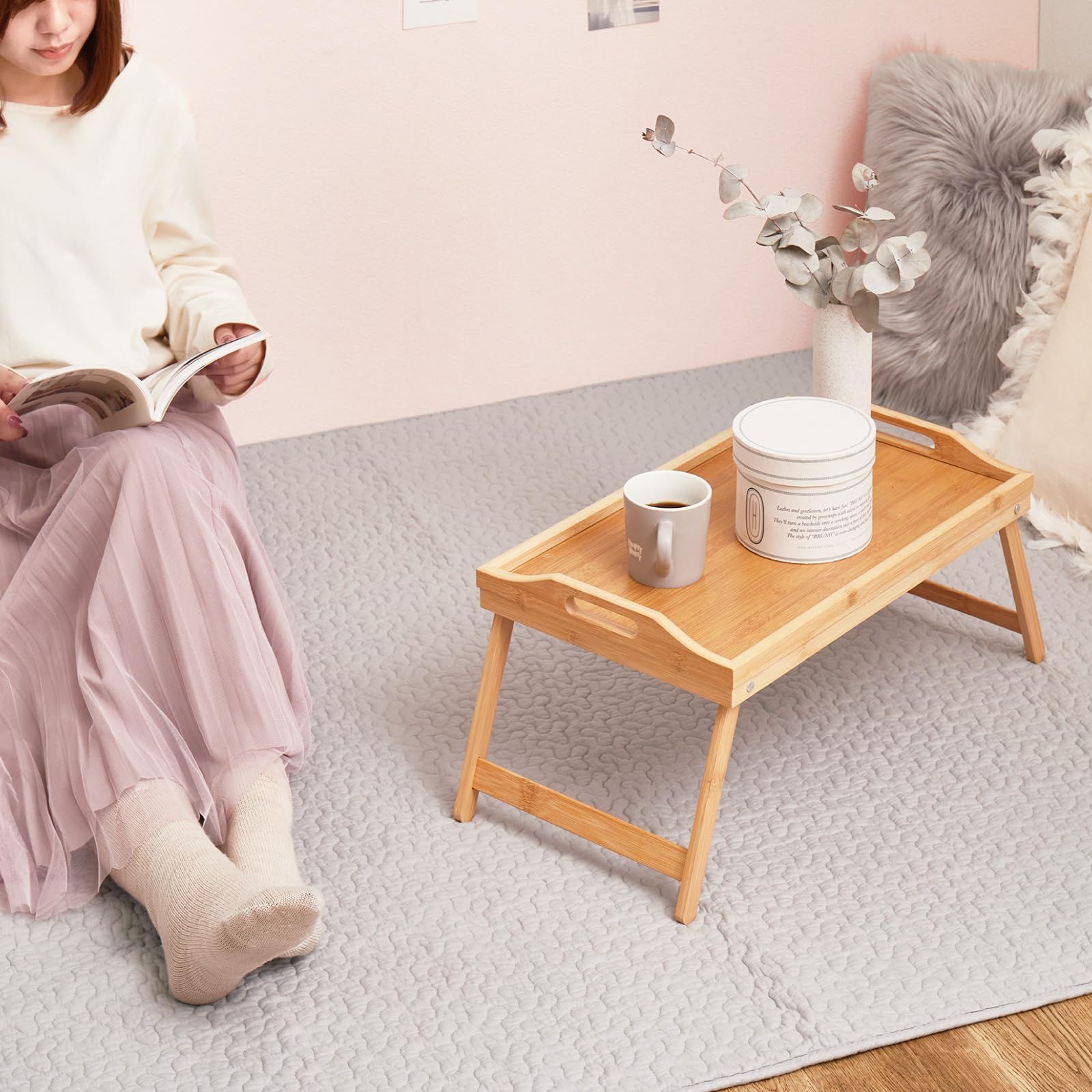 萩原 キルトラグ グレー 約190×190cm デコール ラグ マルチカバー イブル 洗濯機で洗える 滑りにくい加工付き