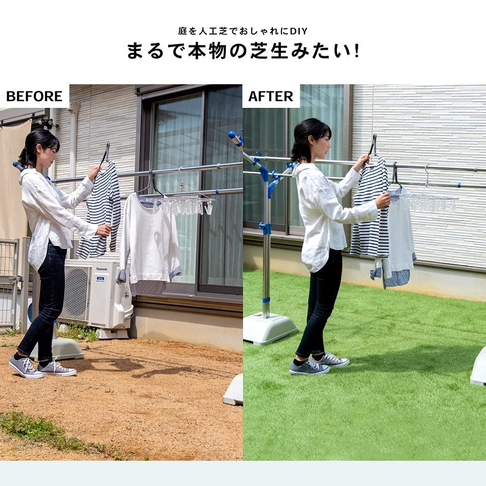 ガーデンターフ 芝丈約 35mm オリジナル 巾約 1mX10m巻き 透水穴付 人工芝 コーナン FIFA公認工場製造 巾1mX10m巻き MARWIL-DEMENAGEMENTS_CH