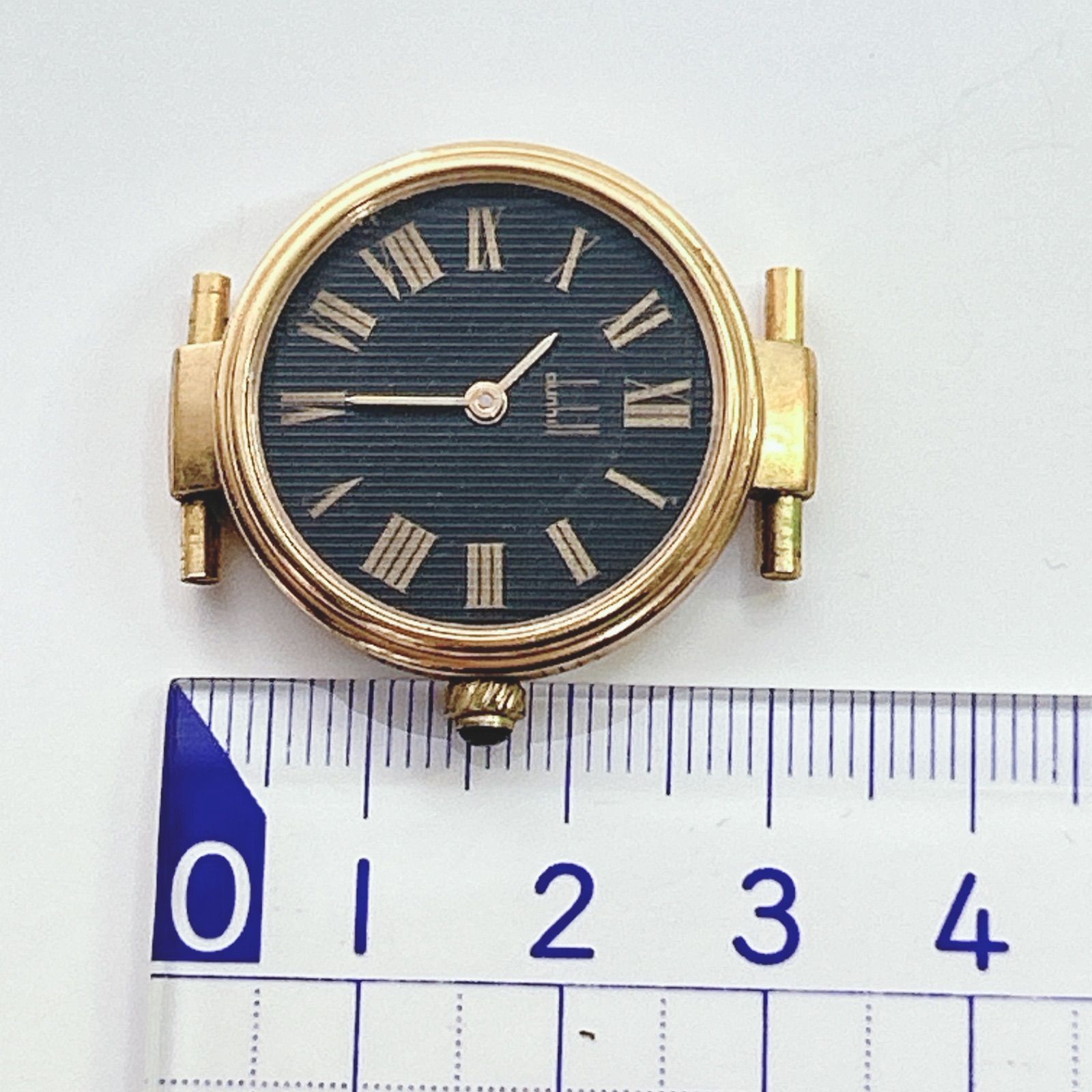 ダンヒル腕時計メンズ 1円 ダンヒル 手巻き スターリングシルバー クロノメーター 白