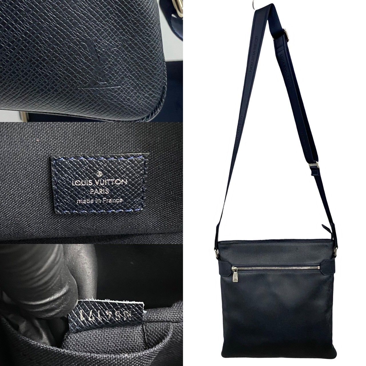 極 美品 LOUIS VUITTON ルイヴィトン サシャ タイガ レザー 本革 