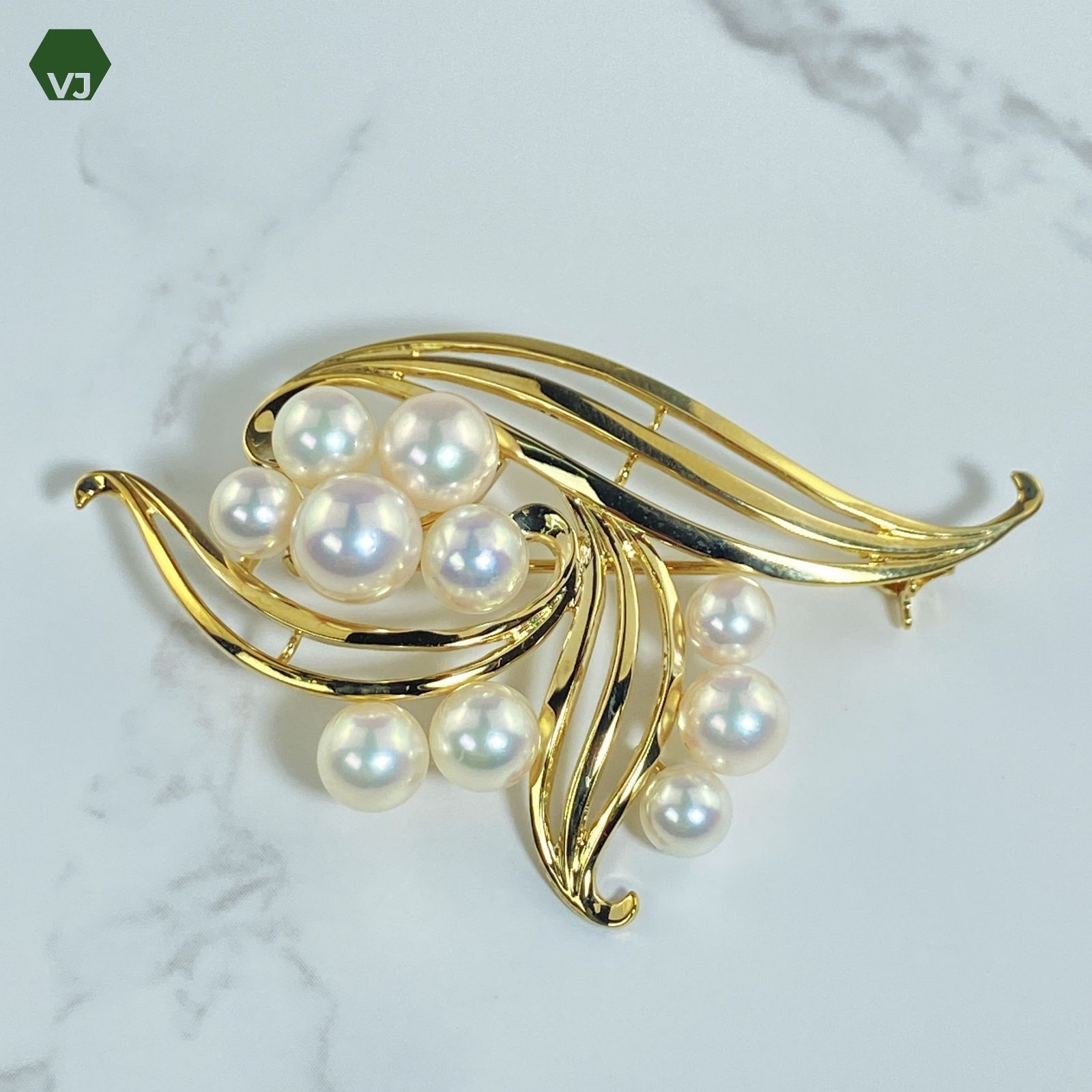 真珠ブローチ Mikimoto 羽 ブローチ ブローチ ジュエリー MIKIMOTO