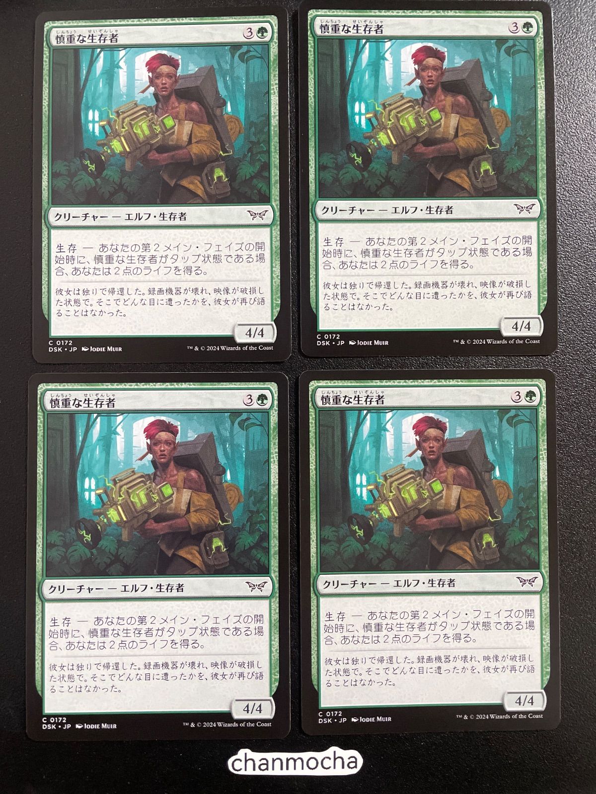 ☆m13495 (172)《慎重な生存者/Cautious Survivor》[DSK] 緑C