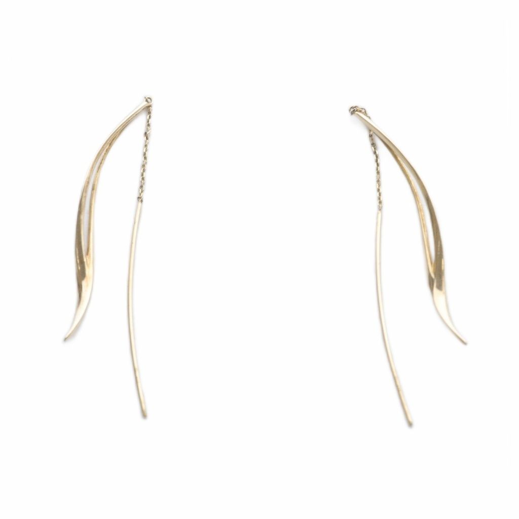 スタージュエリー STAR JEWELRY WAVE PIERCED EARRINGS ピアス K10 