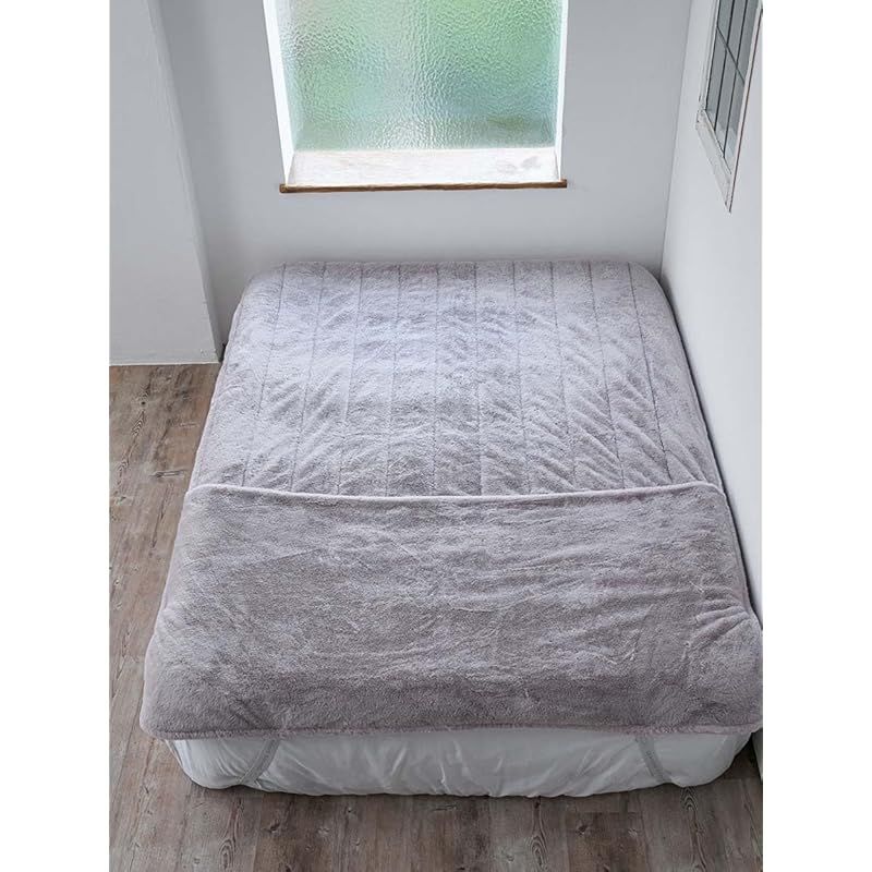 数量限定/セレブ愛用！ ジェラート ピケ sleep ラビットエコファー 足入れ敷パッド ダブル PSGG245839 レディース GRY D 1