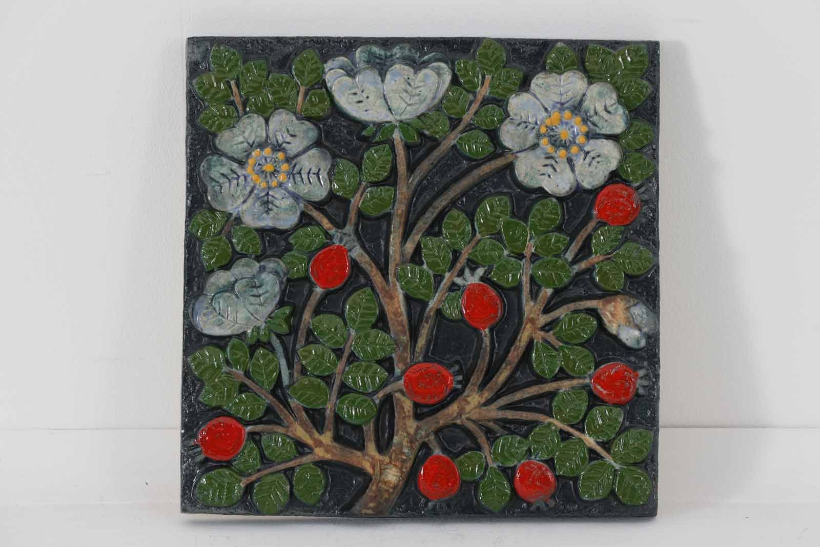 M606 リサ　ラーソン　陶板　ローズヒップ　Lisa Larson Lisa Larson（リサラーソン）/ Pamona Nypon（ポモナ/ローズヒップ）