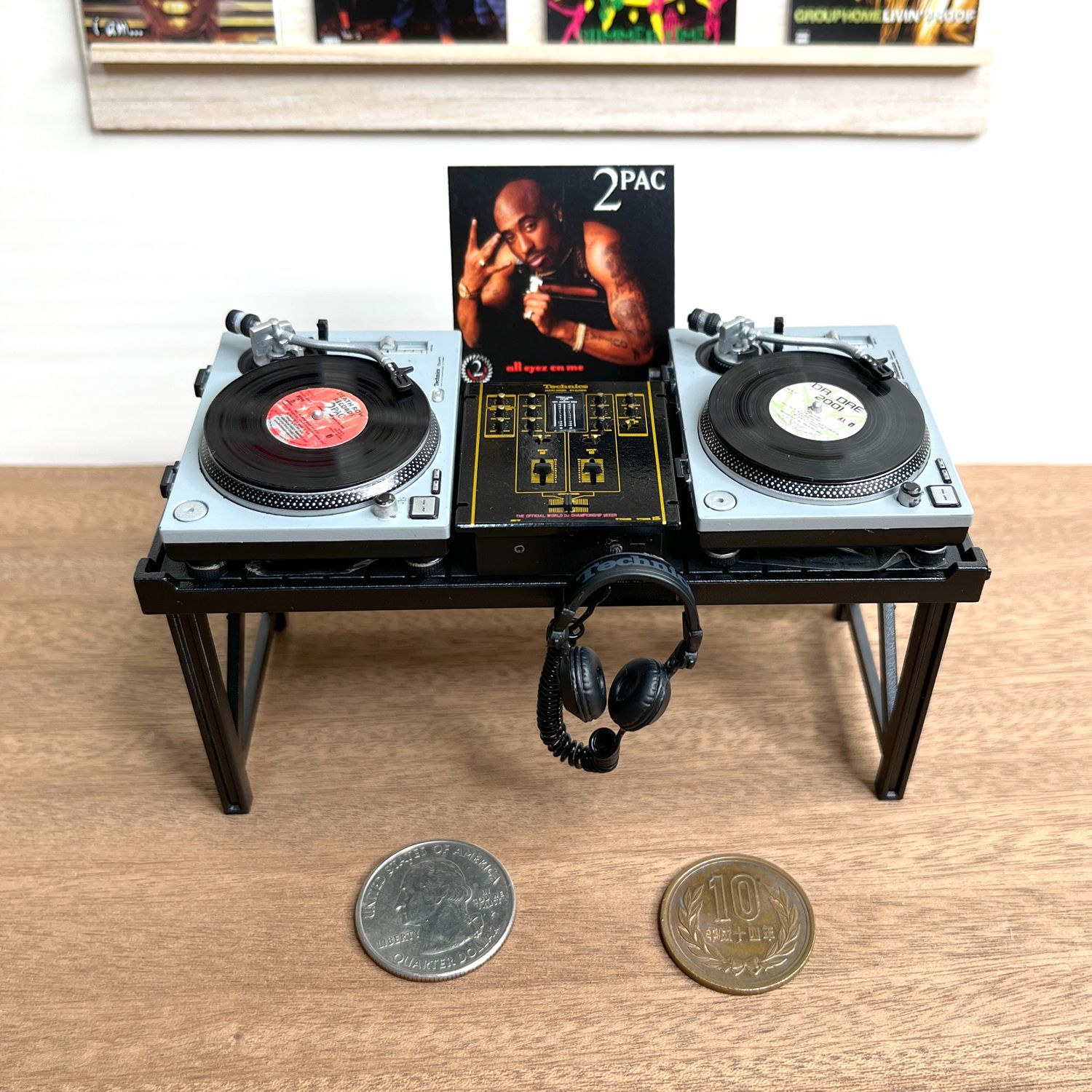 ミニチュアレコード HIPHOP 2PAC ALL EYES ON ME - メルカリ