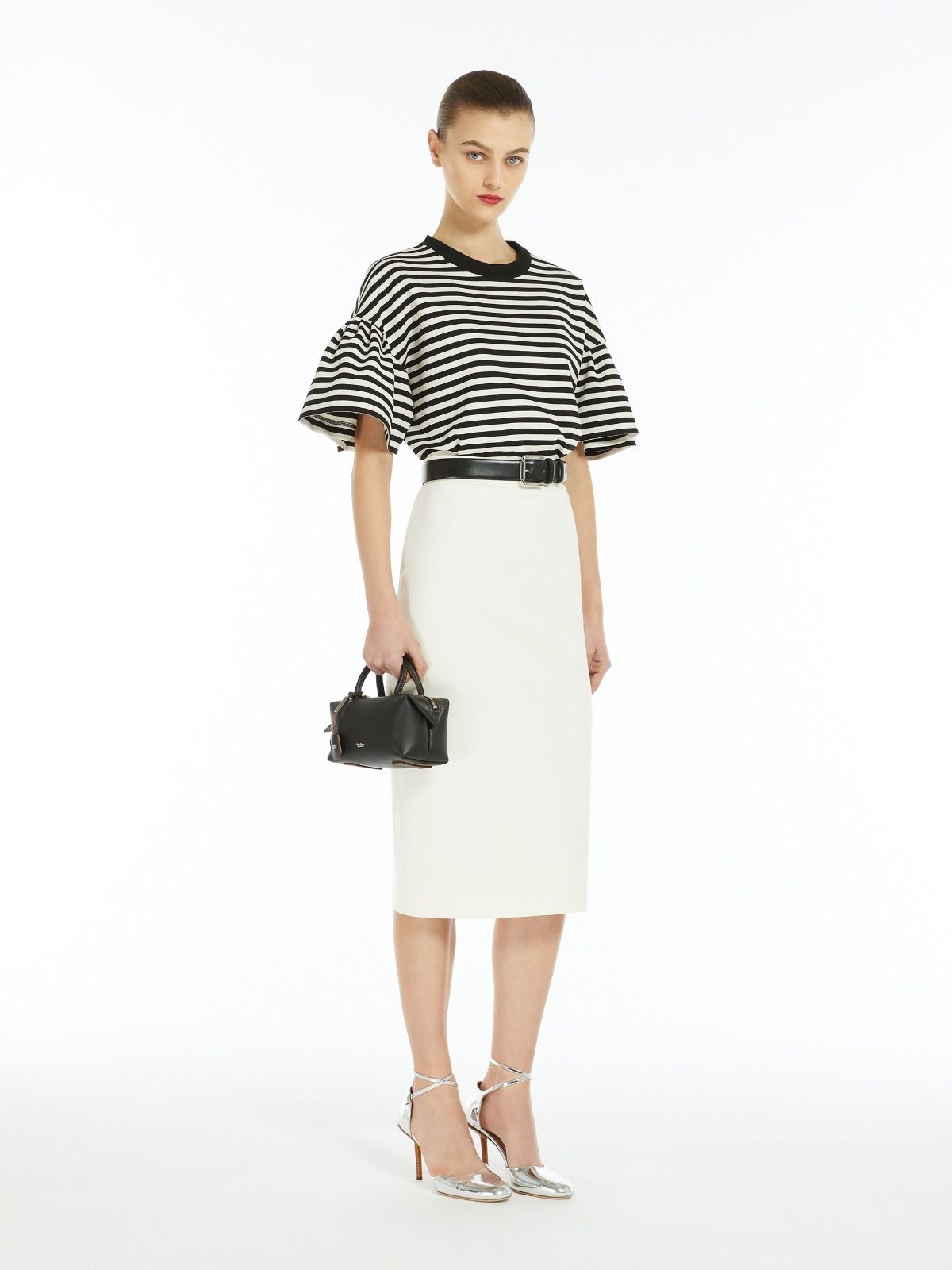 MAX MARA PEIRAK ビスコース ジャージー ボクシー Tシャツ