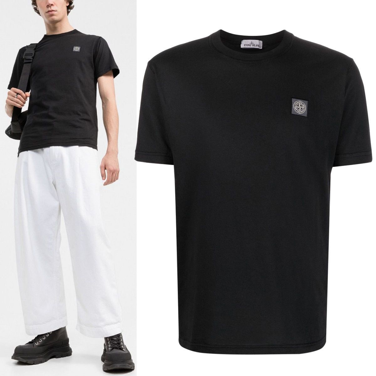 13 STONE ISLAND ストーンアイランド 761523757 V0029 ブラック T 