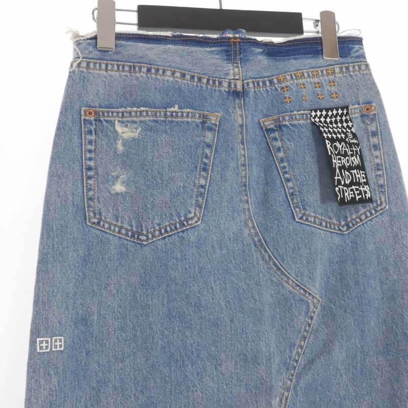 スビ Ksubi MUSE MAXI RIPPED CITY カットオフ デニムロングスカート 