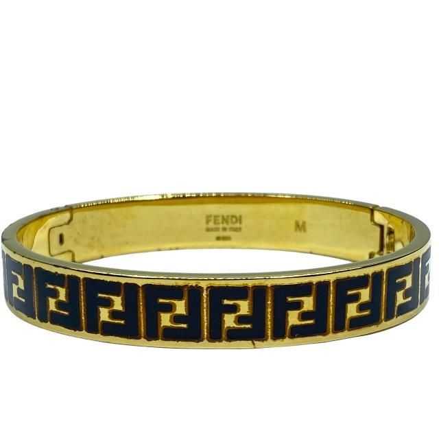 男女兼用FENDI ズッカバングルブレスレットFF ゴールド