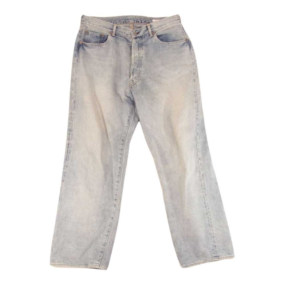 COMOLI ブリーチデニム　W03-03004 サイズ1 タグ有り COMOLI コモリ 22AW W03-03004 BLEACH DENIM ブリーチ デニム 5P