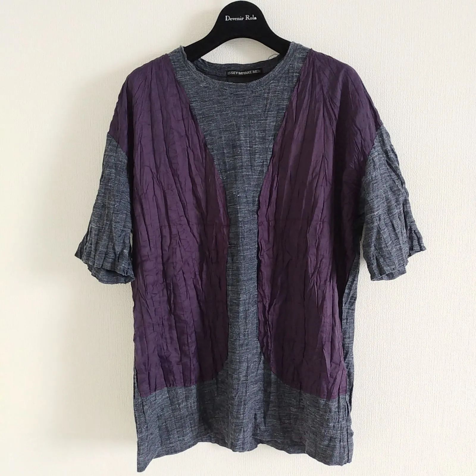 ISSEY MIYAKE MEN Crinkle T-shirt イッセイミヤケ シワ加工