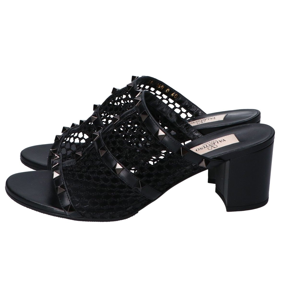 VALENTINO ヴァレンティノ ロックスタッズ メッシュ スライド