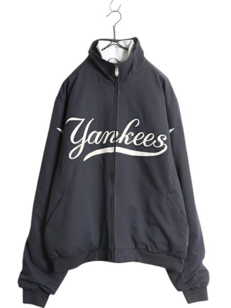 【お得なクーポン配布中!】 MLB オフィシャル Majestic ヤンキース 中綿 ナイロン ジャケット メンズ M / 古着 裏 フリース スタジャン ウィンドブレーカー 大リーグ