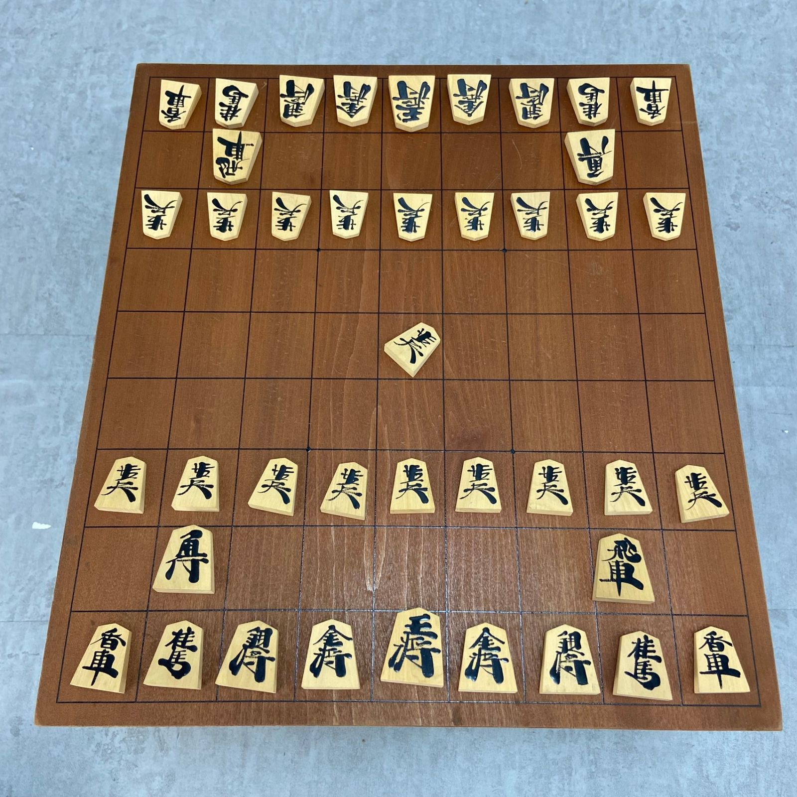 将棋セット 将棋盤 将棋駒 脚付将棋盤 へそあり 将棋駒 書き駒