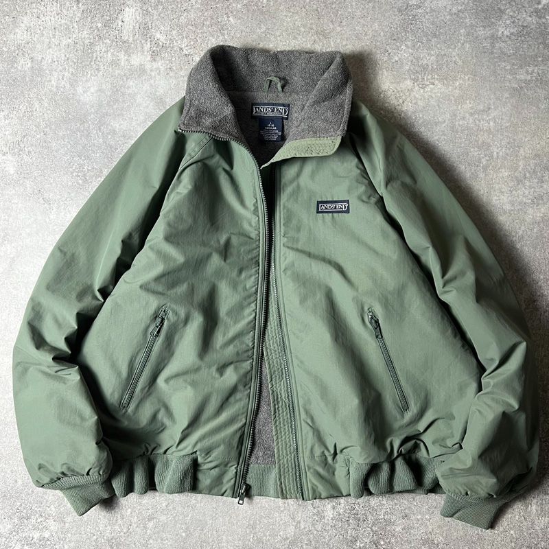 90s LAND'S END フリース ライナー ナイロン シェル ジャケット 90s LAND'S END フリース ライナー ナイロン シェル ジャケット