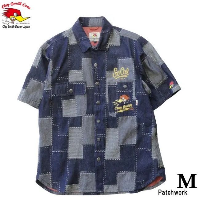 CLAY SMITH クレイスミス lumberjack シャツジャケット CSY-5055 Patchwork Mサイズ パッド付