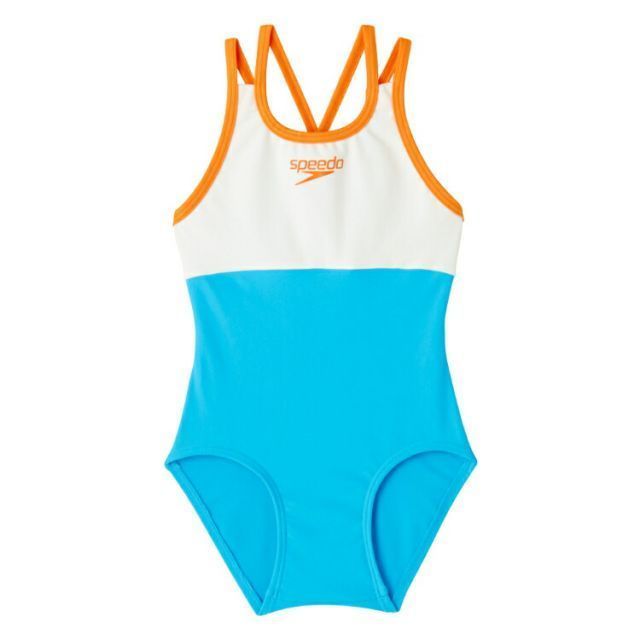 speedo スピード GIRLS SUIT オフホワイト 110サイズ SLG92301 OW | スポーツ 運動 スポーツ用品 水着 スイムウェア ワンピース水着 ガールズスーツ キッズ ジュニア 子供 ガールズ 4WAYストレッチ性 長