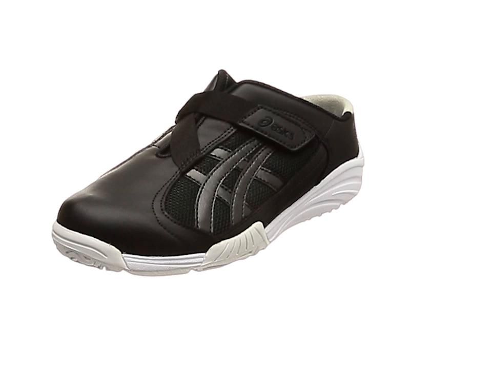 2営業日で発送 ASICS アシックス アシックス CAREWALKER700 ブラック×ブラック 23.5cm