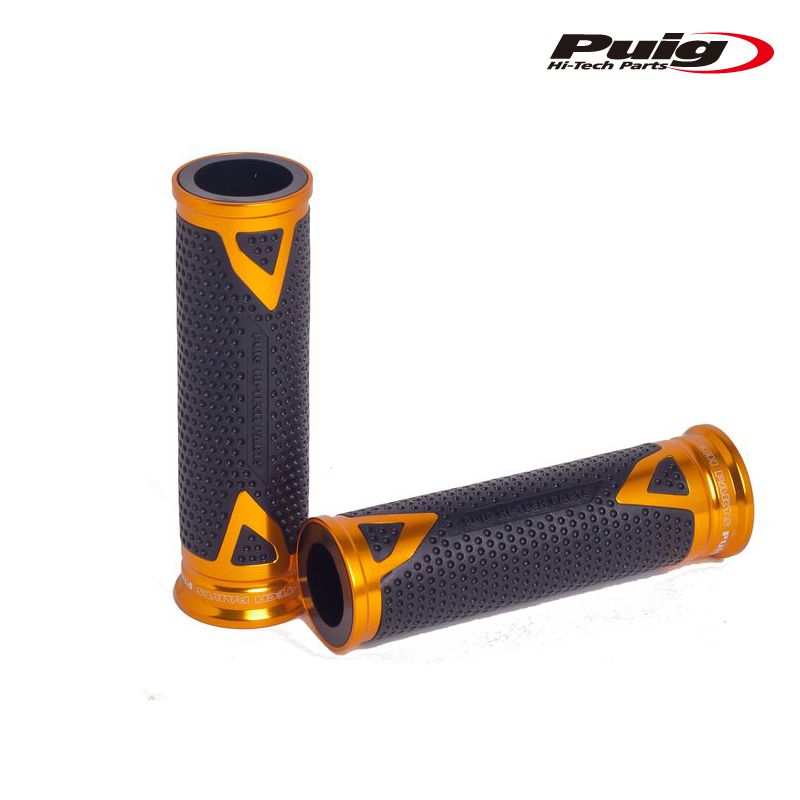 Puig 8191O RADIKAL GRIPS GOLD 123mm 汎用 ラディカル グリップ プーチ ハンドルバーエンド