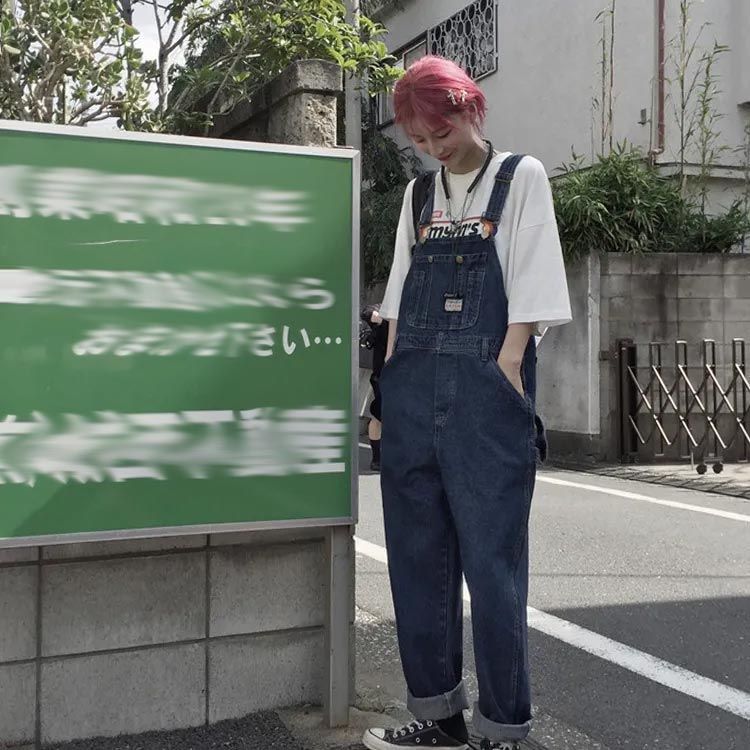 デニム オーバーオール つなぎ サロペット 作業服 作業着 ワーク