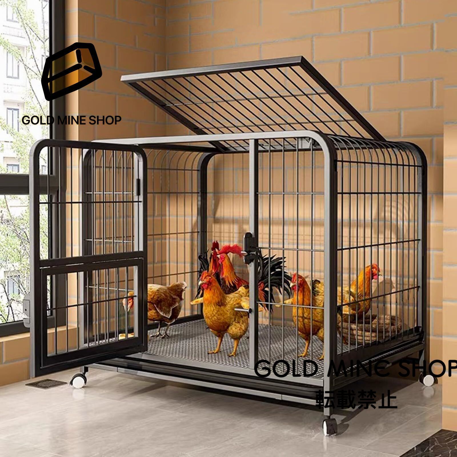 鶏用ケージ 大型 鶏かご 鶏小屋 家庭用 飼育ケージ 家禽用ケージ 鶏舎