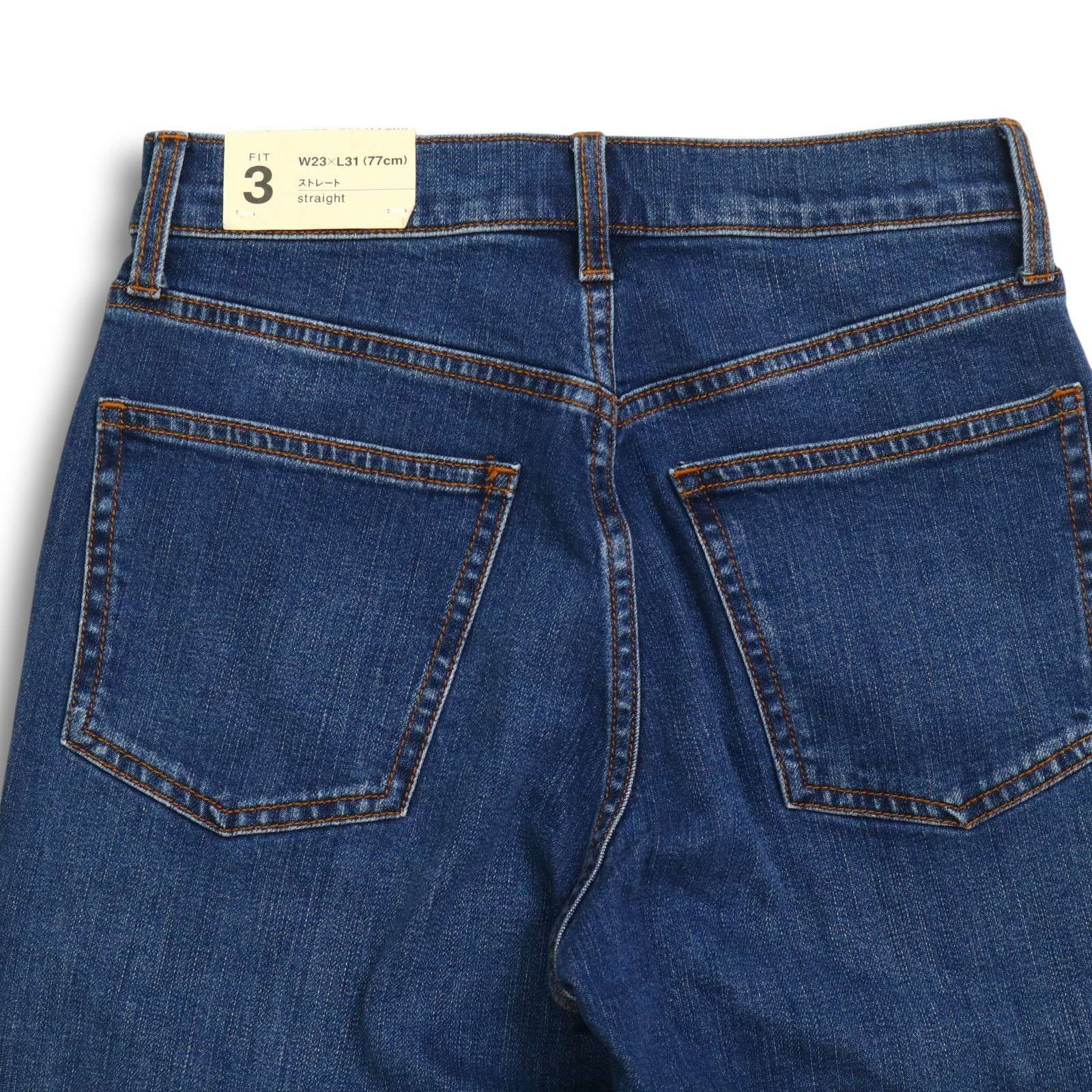 新品 未使用】 MUJI 無印良品 USED加工 ストレッチ☆ ストレート 