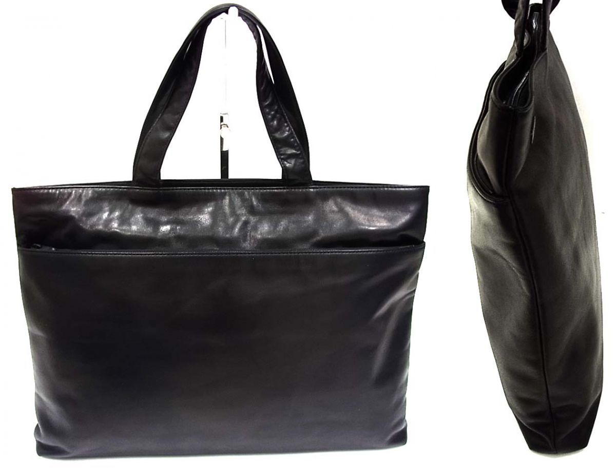 え超美品　イッセイミヤケ　トートバッグ　肩掛けバッグ　オールレザー　ブラック MEOW – isseymiyake.com