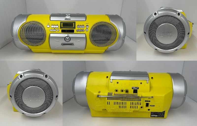VICTOR ビクター RV-X55 CD×ラジカセ ドラム缶型イエロー - メルカリ