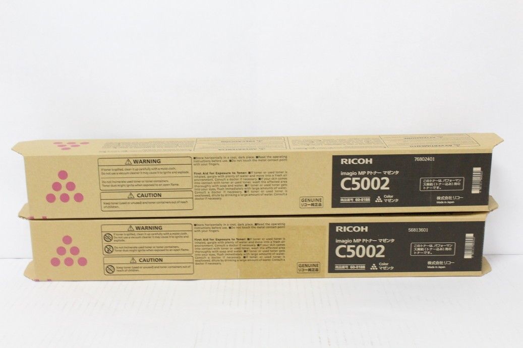 未使用 RICOH 純正 トナー C5002 3色7本（シアン・マゼンタ