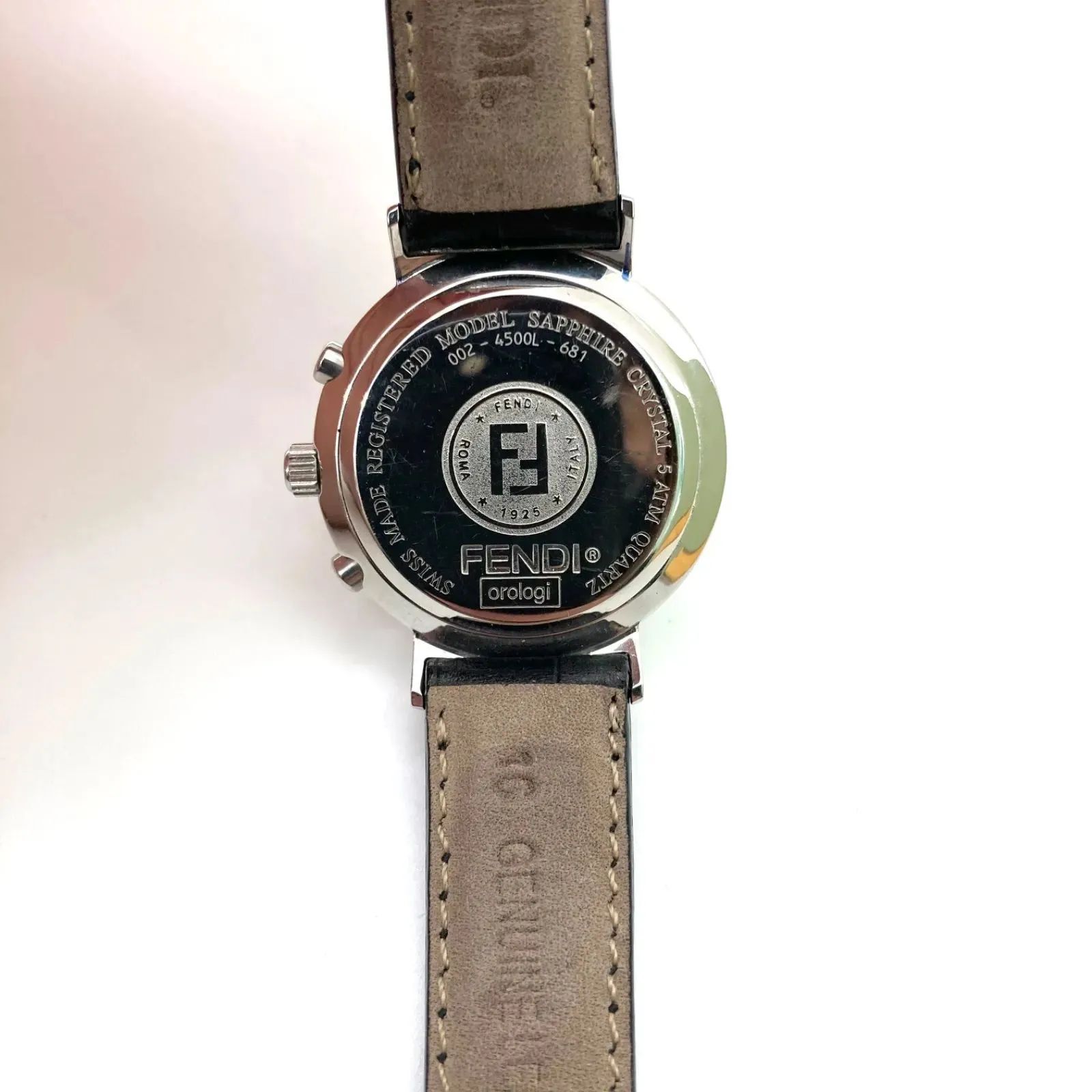 FENDI フェンディ 腕時計 4500L クロノグラフ　稼働品 FENDI - 稼動品 フェンディ 腕時計 オロロジ クロノグラフ