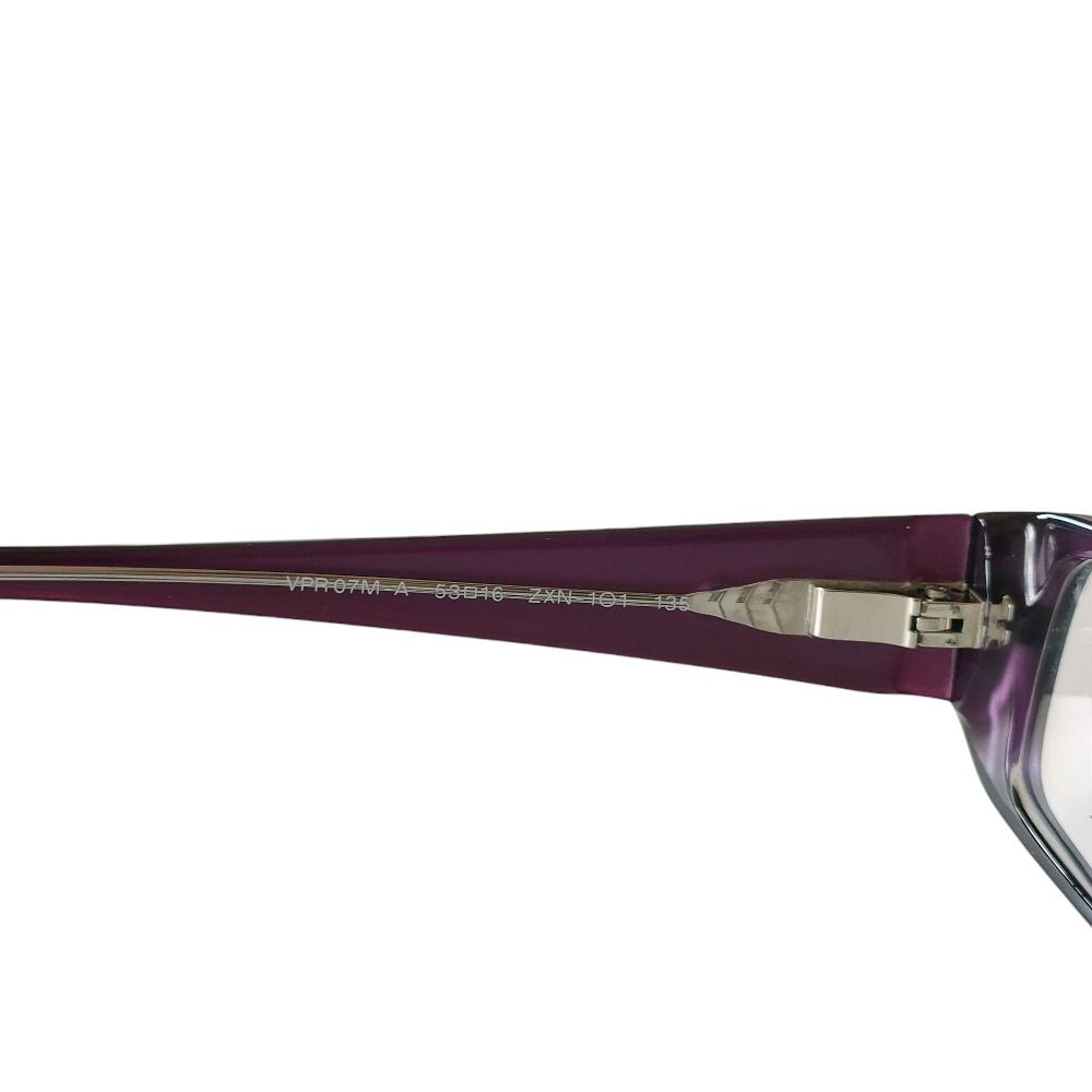 未使用 正規品 PRADA プラダ スクエア パープル メガネ H474 新品同様 PRADA プラダ セルフレーム スクエア型 メガネフレーム
