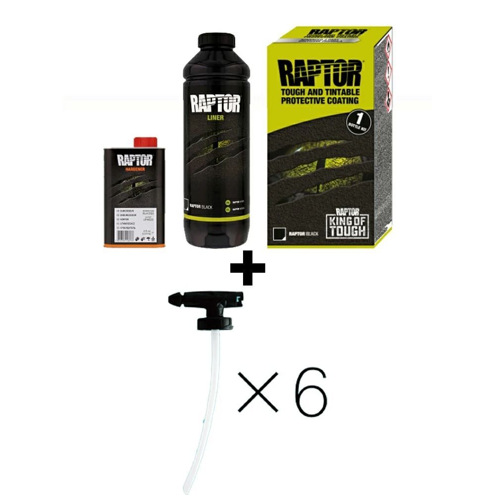 RAPTOR ラプターライナー ブラック 1L キット & ENDOX ノンクリーン