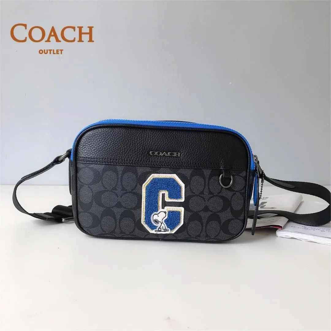 COACH PEANUTS GRAHAM メンズバッグ コーチ ショルダーバッグ  