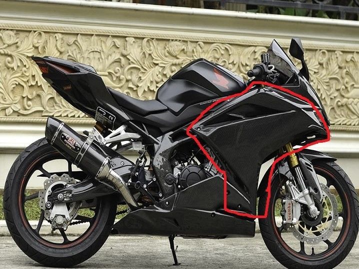 CBR250RR MC51 カーボン サイドウイングレット CBR250RR MC51 カーボン サイドウイングレット - メルカリ