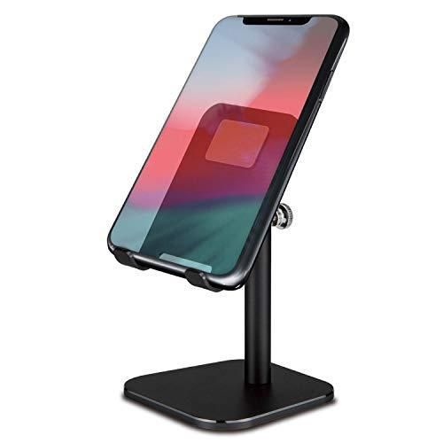 エレコム スマホスタンド アルミ アーム型卓上 角度調整 ブラック P-DSCHARMBK