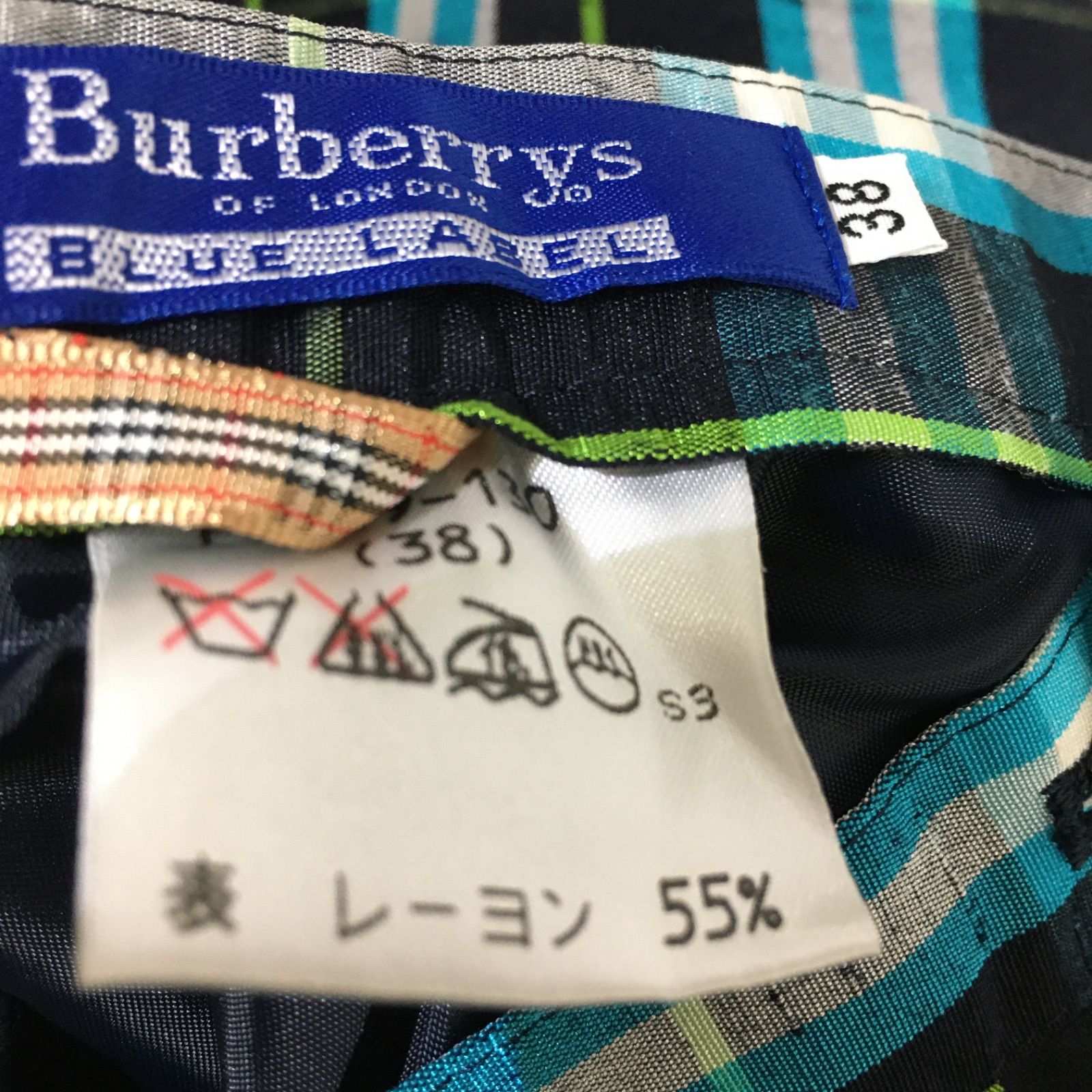 美品】Burberry london blue label バーバリーブルーレーベル チェック