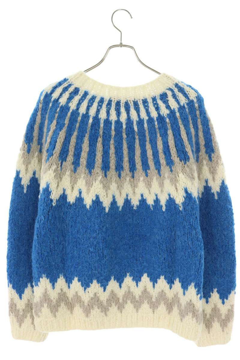 アンダースンベル  HANDMADE NORDIC CREW-NECK SWEATER ノルディックニット メンズ M