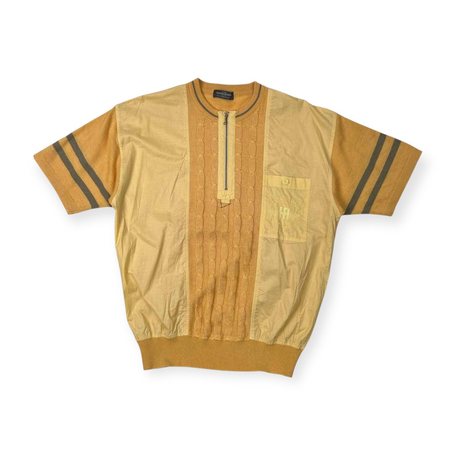 美品】レア HARDY AMIES ハーディエイミス 総柄 ニットブルゾン M