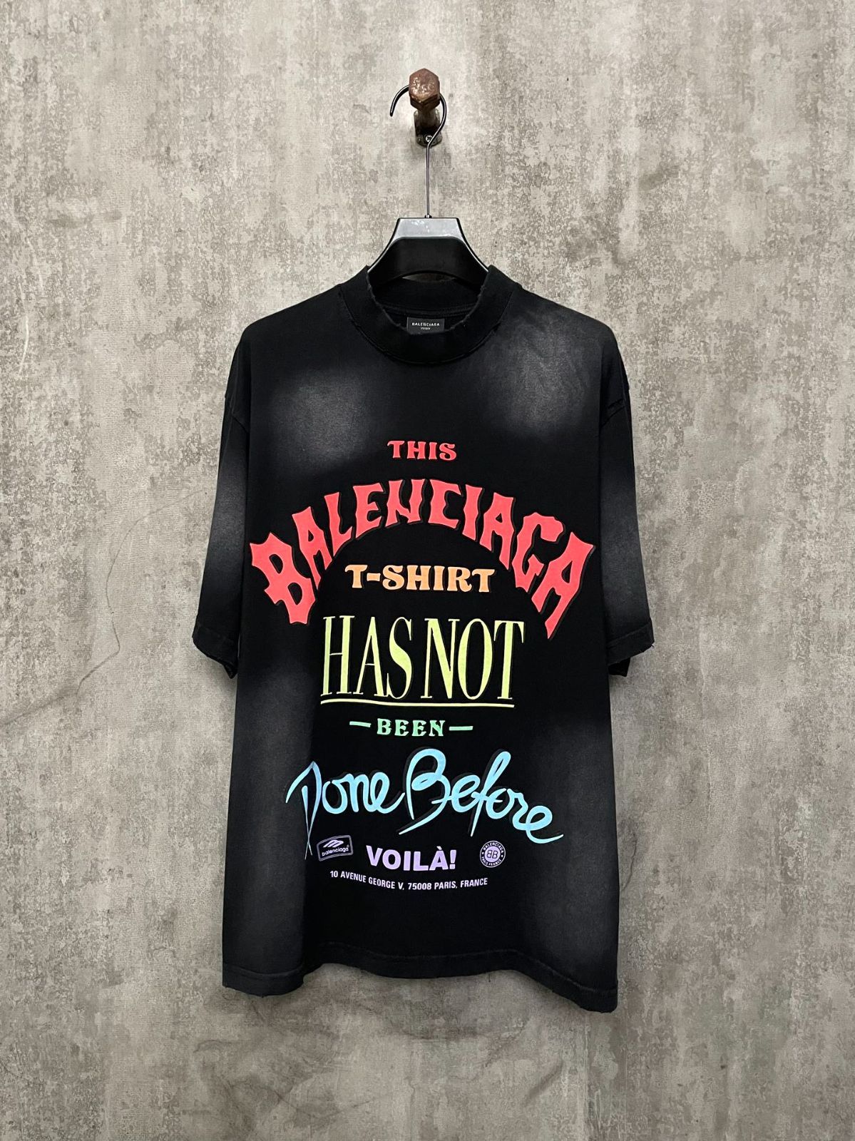 BALENCIAGA 24ss ファッション ゆったり ロゴ 半袖 tシャツ