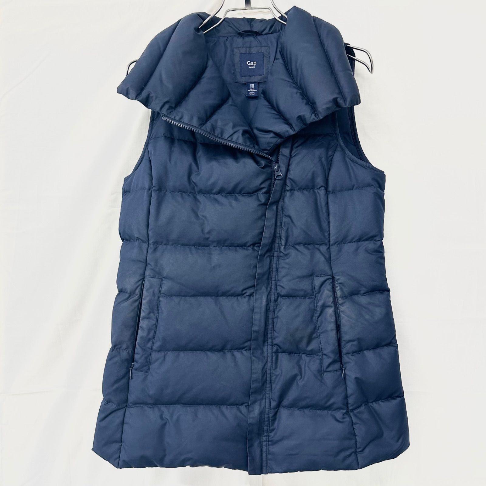 Gap GAP ギャップ ダウン ベストダウン XS 秋冬 紺色 チャック式