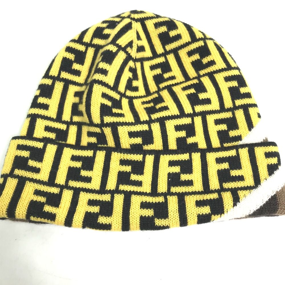 FENDI フェンディ ニット帽 ニットキャップ FXQ056 ウール - メルカリ