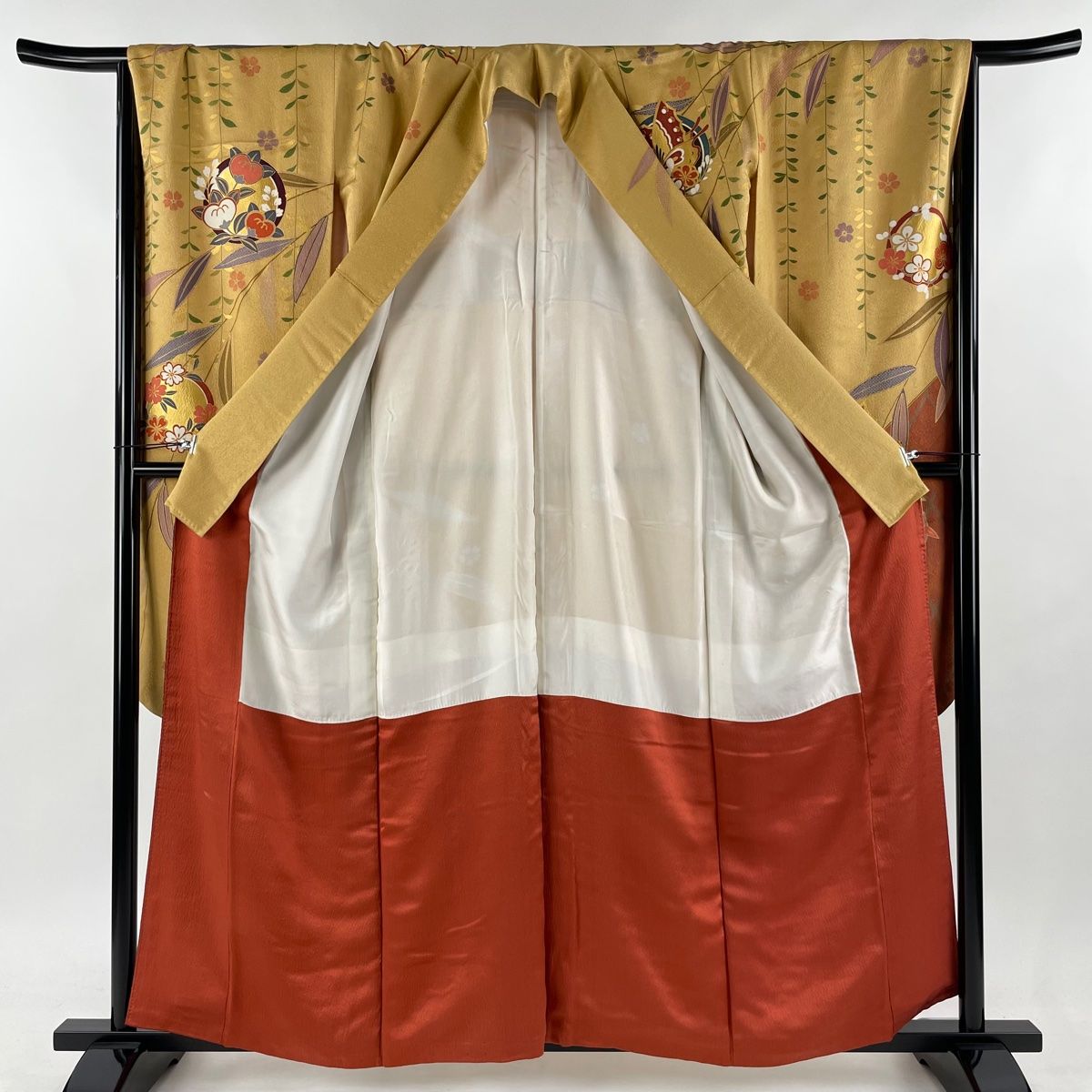 振袖 身丈166cm 裄丈71.5cm 正絹 秀品 【中古】（振袖 身丈159cm 裄丈  