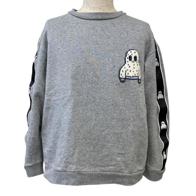 【美品】モンクレール　スウェット　トレーナー　マグリア　ワッペン　グレー　M MONCLER モンクレール スウェット トレーナー プルオーバー