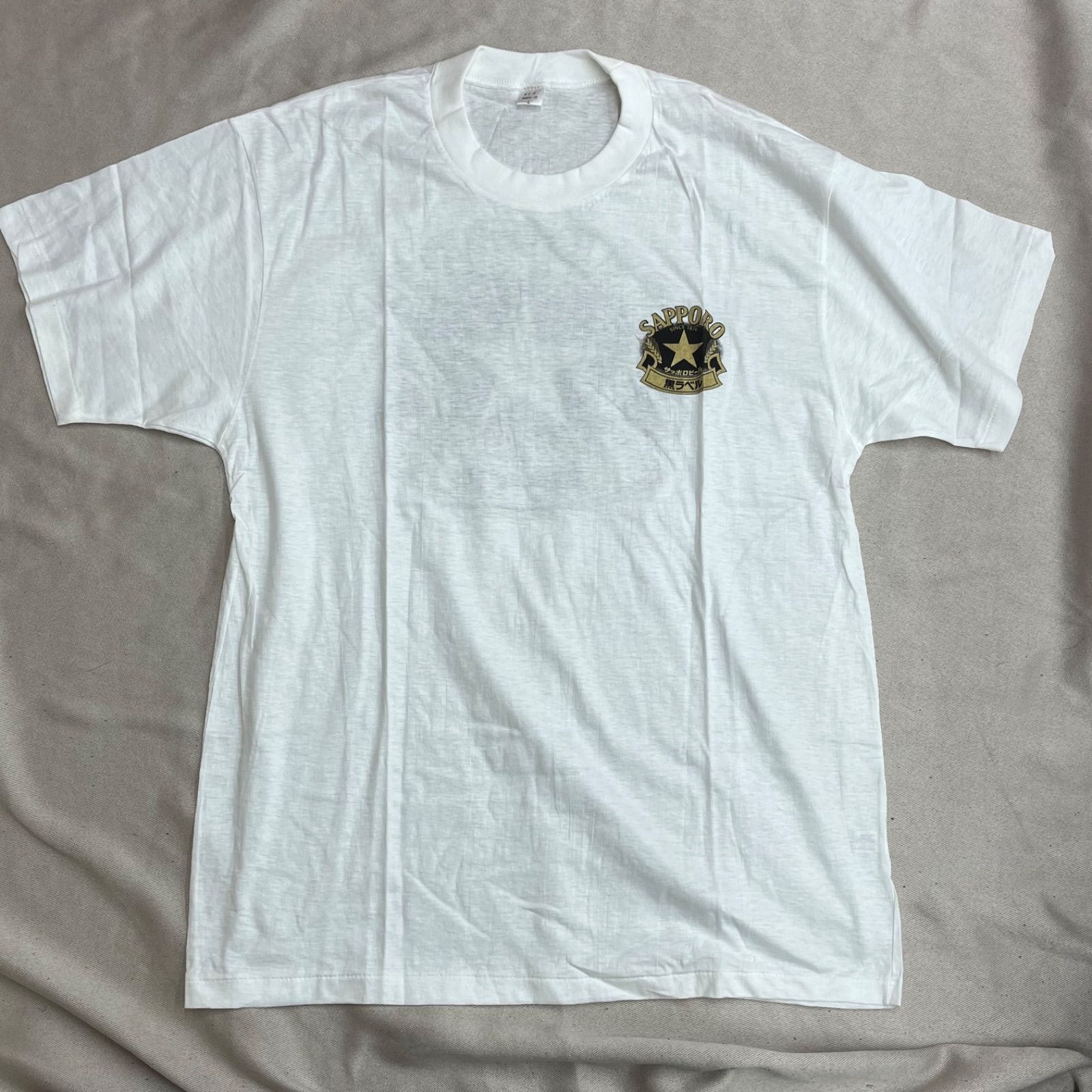 8SM1 サントリービール　90‘sTシャツ　シングルステッチ　白　古着 90年代 90s スタッブス ホワイトラム お酒 白 ホワイト 半袖