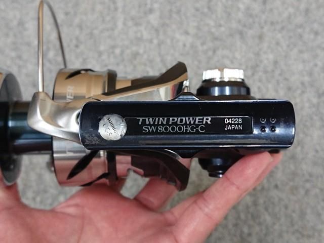 未使用品】 訳あり シマノ 21 ツインパワーSW 8000HG スピニングリ－ル