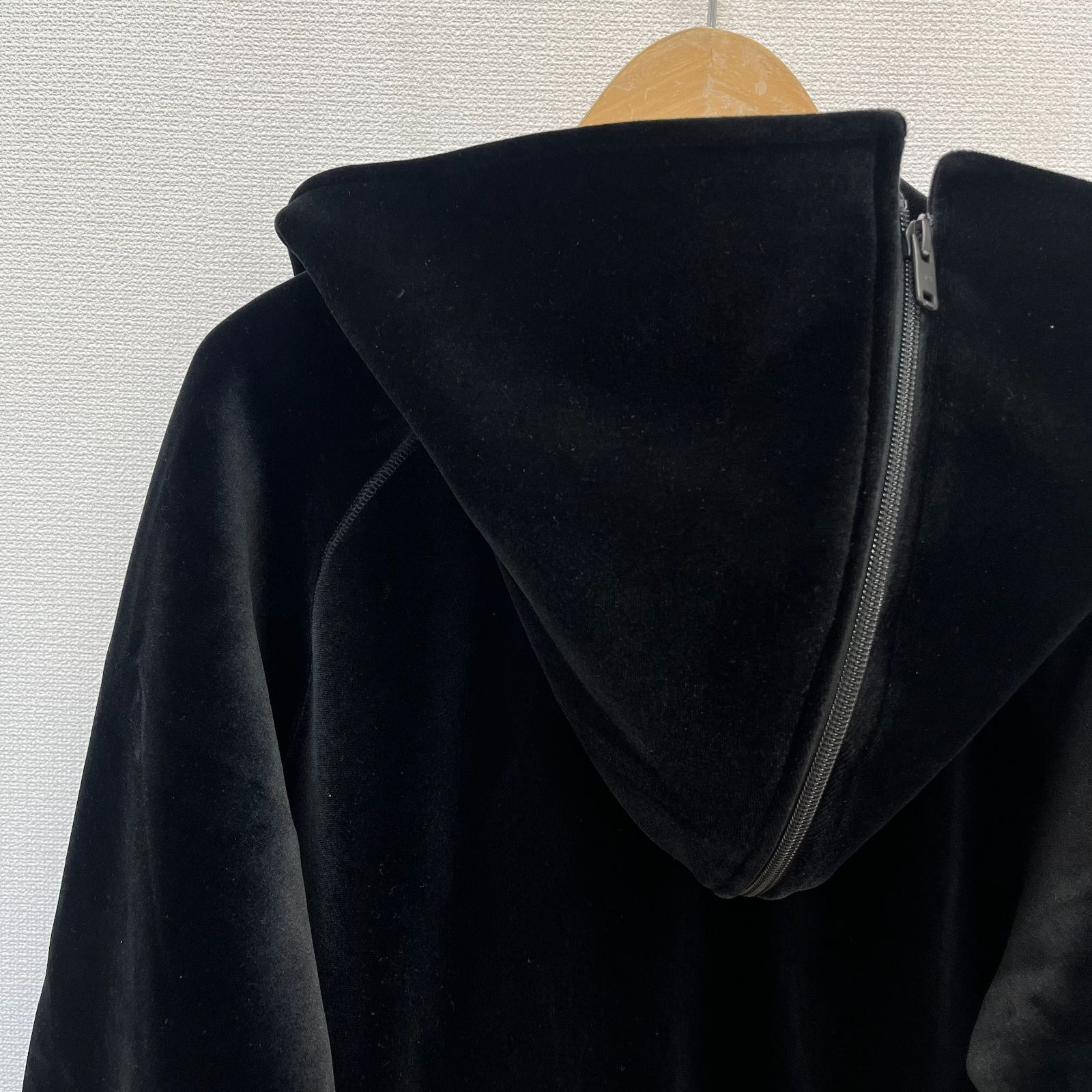 Y-3 ワイスリー IL2149 VELVET FULL ZIP HOODIE オーバーサイズ 
